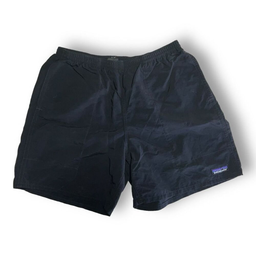 Patagonia Baggies Men's M Black 5" Inseam Mesh Lined Shorts Elastic Waist